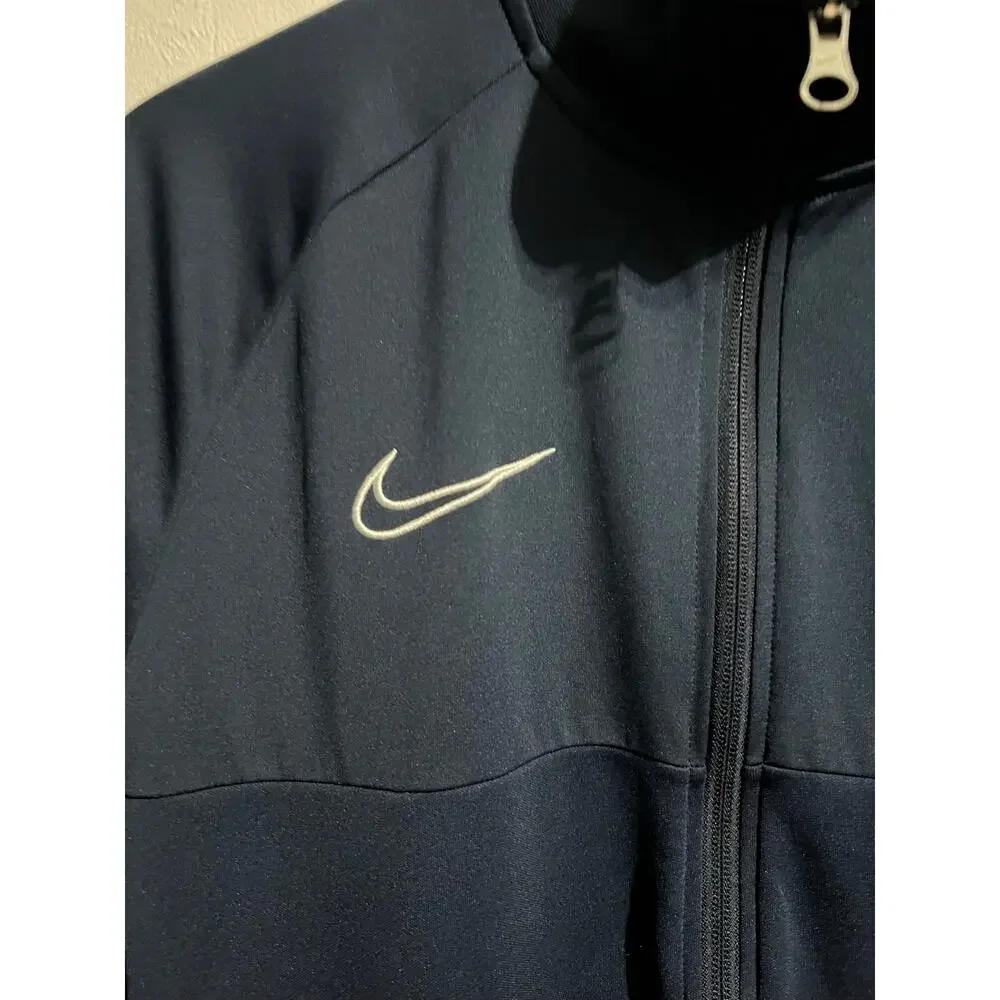 Nike Academy 19 Dri Fit Track Jacket Full Zip Mens Medium Navy Blue